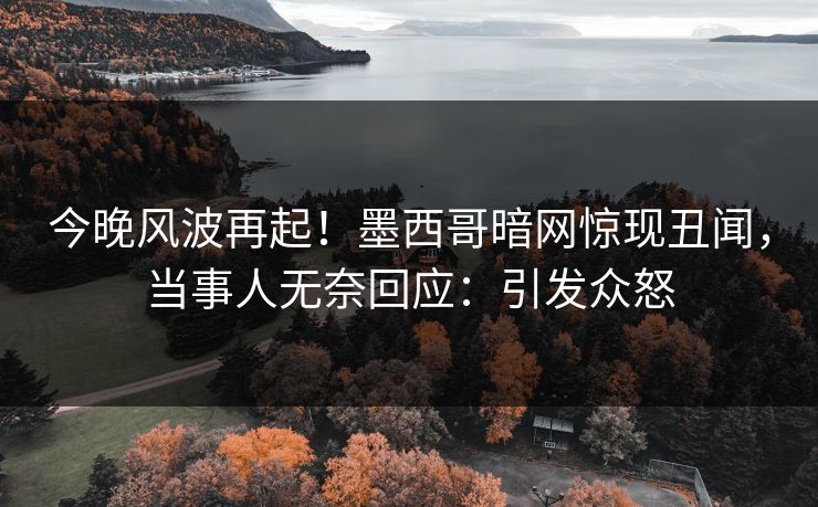 今晚风波再起！墨西哥暗网惊现丑闻，当事人无奈回应：引发众怒
