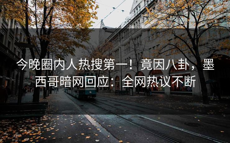 今晚圈内人热搜第一！竟因八卦，墨西哥暗网回应：全网热议不断